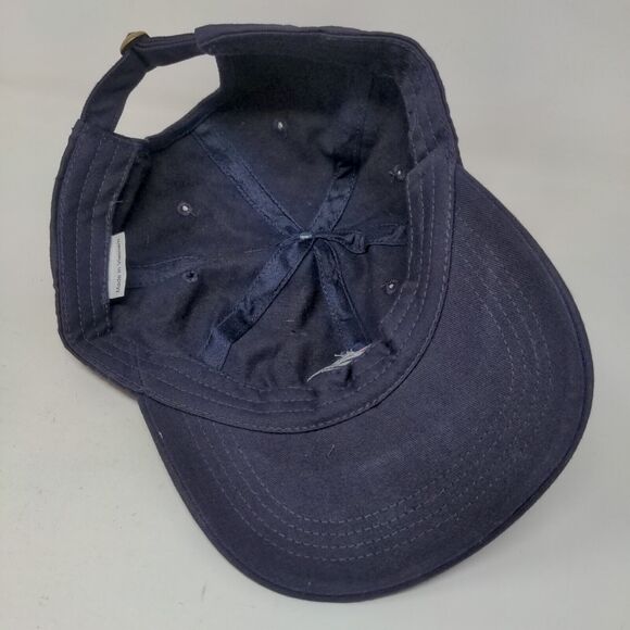 Unbranded Men's Slideback Hat Blue Adjustable Embroidered Ski Flag Logo - Picture 6 of 6